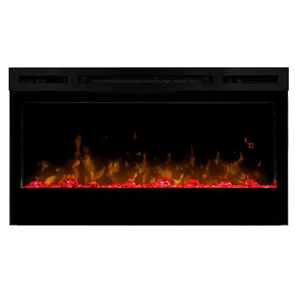 Dimplex Prism 34-in Electric Fireplace Wall-Mounted With Acrylic Ember Bed