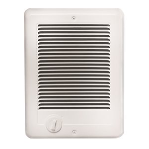 Aéroconvecteur Cadet mural Com-Pak de 1000 W / 240 V, jusqu'à 150 pieds carrés, blanc