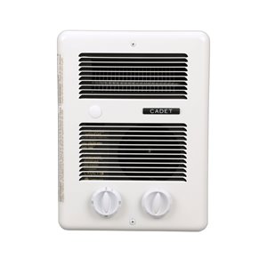 Aéroconvecteur mural Com-Pak de Cadet pour salle de bain, 10.5 po x 6 po x 14.75 po