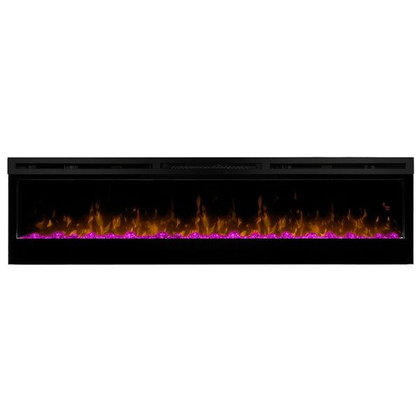 Dimplex Prism Electric Fireplace Wall-Mounted With Acrylic Ember Bed - 74-in