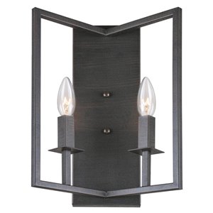 Applique murale à 2 lumières Allston AC10727OB d'Artcraft Lighting, 14 po, bronze huilé