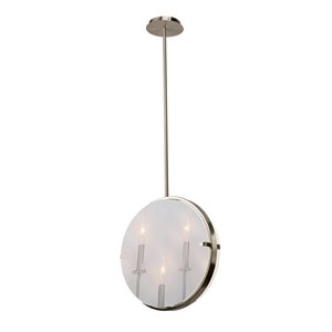 Artcraft Lighting Harbor Point AC10303SN 3-Light Pendant - 4-in x 15-in - Satin Nickel