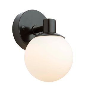 Applique murale à 1 lumière Tilbury AC7091BK d'Artcraft Lighting, 9 po, noir semi-brillant