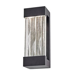 Luminaire mural extérieur Watercrest AC9160BK d'Artcraft Lighting, 4.5 po x 3.75 po x 12 po, noir