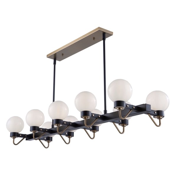 Artcraft Lighting Chelton AC11420WH Kitchen Island Light 10 Light