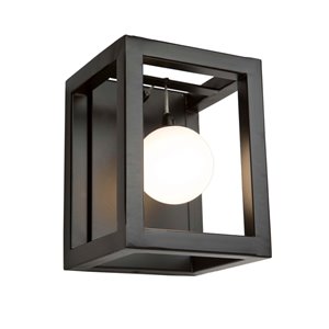 Applique murale à 1 lumière Massey AC6602 d'Artcraft Lighting, 8,25 po, noir mat