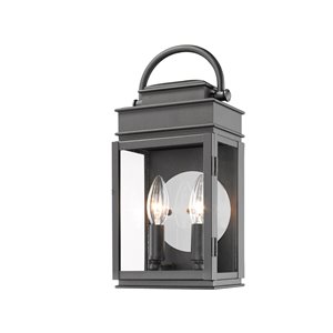 Luminaire mural extérieur Fulton AC8221BK d'Artcraft Lighting, 12.5 po, noir