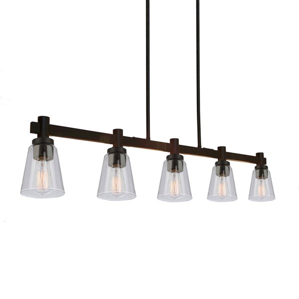 Artcraft Lighting Clarence AC10764OB Kitchen Island Light - 5 -Light - Bronze