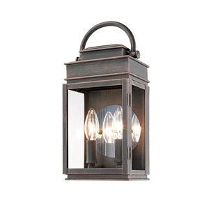 Luminaire mural extérieur Fulton AC8221OB d'Artcraft Lighting, 12.5 po, bronze huilé