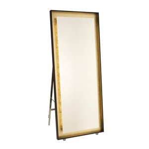Artcraft Lighting Reflections AM314 LED Mirror - 27.5-in x 67-in - Oil Rubbed Bronze & Gold Leaf