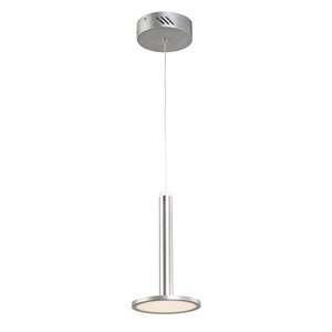 Artcraft Lighting Aurora AC7551 1-Light Pendant - 6-in x 10-in - Brushed Aluminum