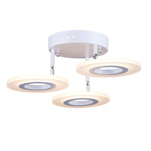Semi-plafonnier Pheonix AC7068 d'Artcraft Lighting, 3 lumières, blanc