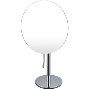 Nameeks Glimmer Free Standing Makeup Mirrors In Chrome - 3.9-in x 8-in x 8-in