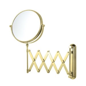 Nameeks Glimmer Wall Mounted Makeup Mirrors In Gold - 4.5-in x 8-in x 8-in