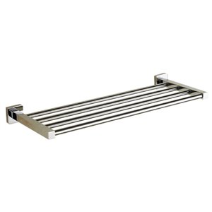 Nameeks General Hotel Wall Mounted Train Racks for Towels in Polished Chrome - 25-in x 8.8-in
