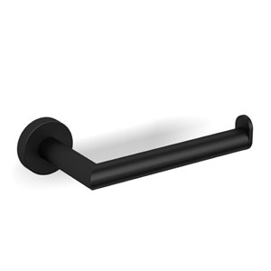 Nameeks Grand Hotel Wall Mounted Toilet Paper Holder In Black - 3.35-in x 1.73-in x 7.24-in