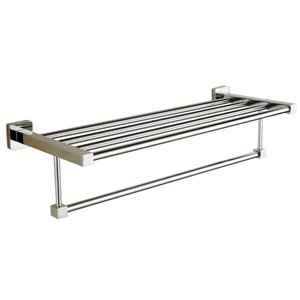 Nameeks General Hotel Wall Mounted Train Racks for Towels in Chrome - 25-in x 8.98-in
