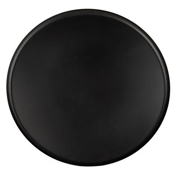 Safavieh Orson Round Black Coffee Table with Gold Capped Legs