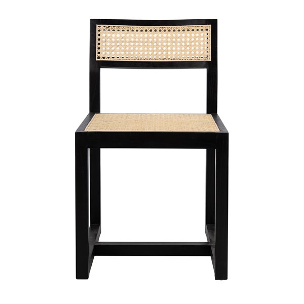 safavieh black cane chair