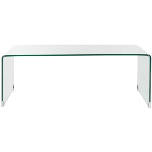 Safavieh Willow Glass Rectangular Coffee Table