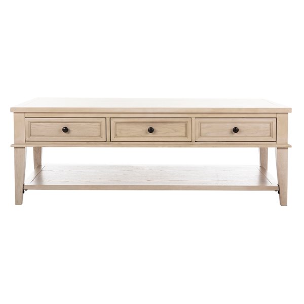 Storage Drawers Whitewash Amh6642b Rona, Wooden Coffee Table With Storage Drawers