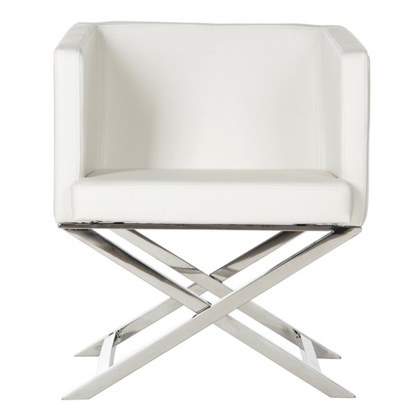 white leather directors chair