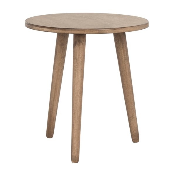 Safavieh Orion Round Wood Accent Table, Cover For Round Accent Table