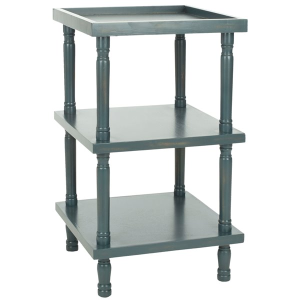 Safavieh Esmerelda Wood Accent Table with Steel Teal Finish