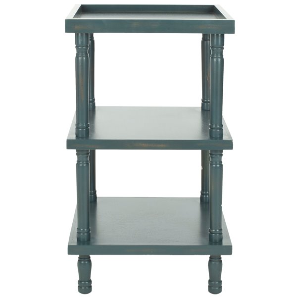 Safavieh Esmerelda Wood Accent Table with Steel Teal Finish