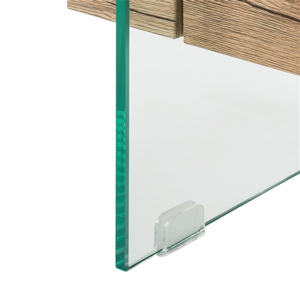 Kayley glass deals coffee table