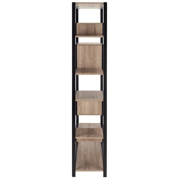 Safavieh Joanna Retro Mid Century Wood Etagere - Oak and Black