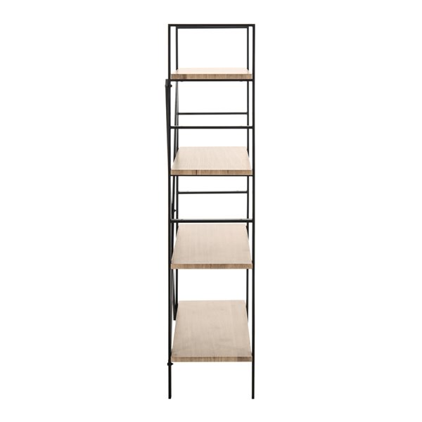 Safavieh Raylan Retro Midcentury 4 Tier Etagere - Oak and Black