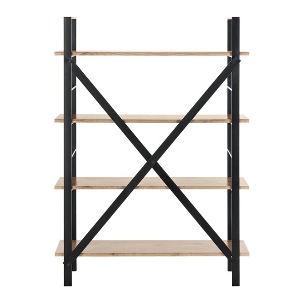 Safavieh Raylan Retro Midcentury 4 Tier Etagere - Oak and Black