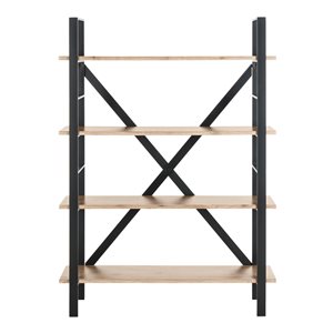 Safavieh Raylan Retro Midcentury 4 Tier Etagere - Oak and Black