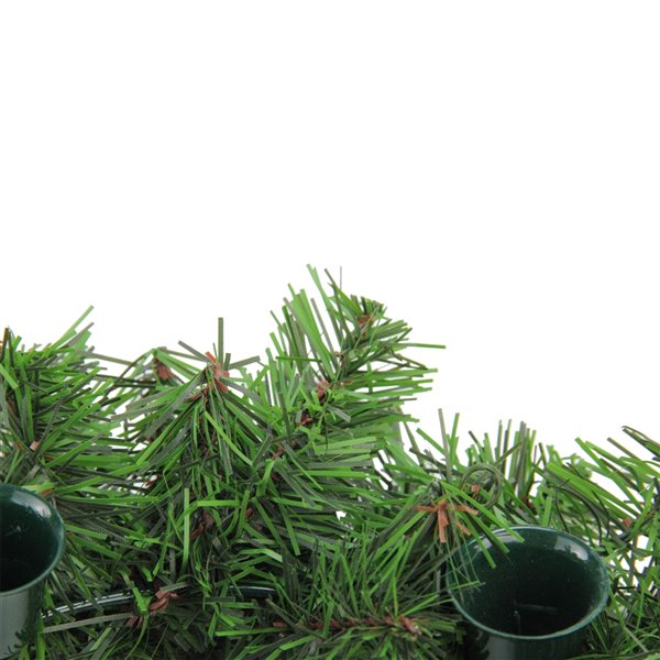 Northlight Two-Tone Pine Artificial Christmas Advent Wreath - 12-in