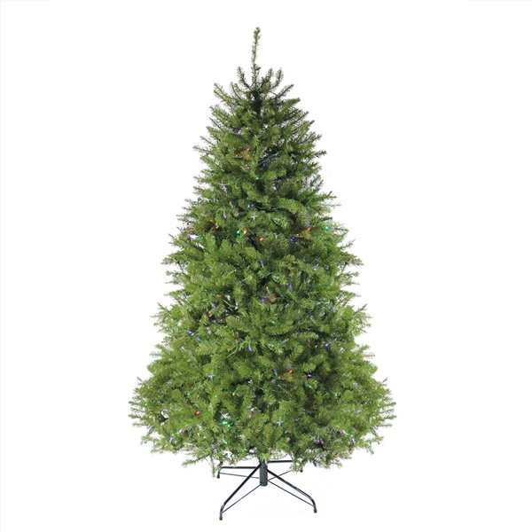 Northlight Pre-Lit Northern Pine Full Artificial Christmas Tree - LED Multicolor Lights - 6.5-ft