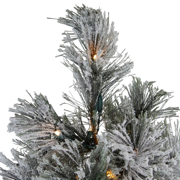 Northlight Pre-Lit LED Black Spruce Artificial Christmas Tree - Clear Lights - 4.5-ft