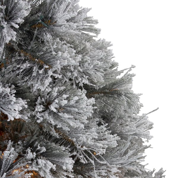 Northlight Pre-Lit LED Black Spruce Artificial Christmas Tree - Clear Lights - 4.5-ft