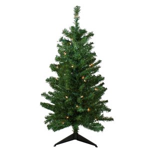 Northlight Pre-Lit Medium Mixed Classic Pine Artificial Christmas Tree - Clear Lights - 3-ft