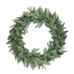 Northlight Pre-Lit Washington Frasier Fir Artificial Xmas Wreath - 36-in