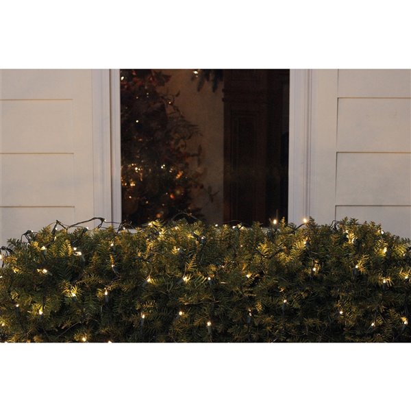 Northlight Warm White LED Wide Angle Christmas Net Lights - 4-ft x 6-ft