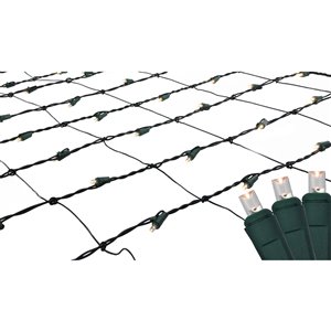 Northlight Warm White LED Wide Angle Christmas Net Lights - 4-ft x 6-ft