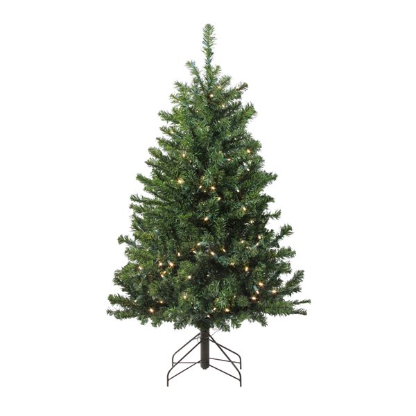 Northlight Pre-Lit Medium Canadian Pine Artificial Xmas Tree - LED ...
