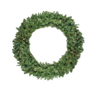 Northlight Pre-Lit Canadian Pine Artificial Christmas Wreath - 48-in