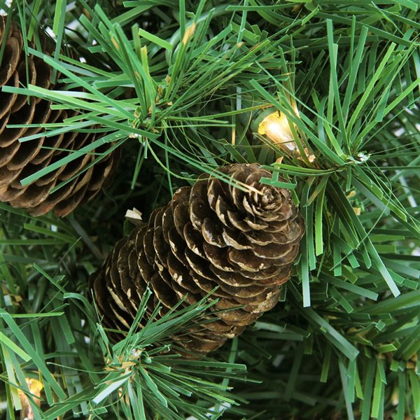 Northlight Pre-Lit Full Dakota Pine Artificial Christmas Tree - Dura-Lit Lights - 2-ft