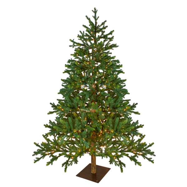Northlight Pre-Lit Full North Pine Artificial Christmas Tree - Clear Lights - 6.5-ft