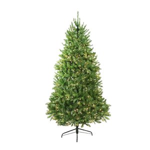 Northlight Pre-Lit Full Northern Pine Artificial Christmas Tree - Clear Lights - 9-ft