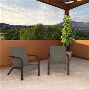 Chaises longues SmartWick de Cosco Outdoor Living, gris, 2 mcx