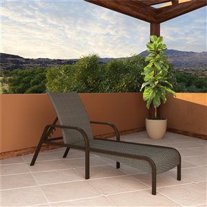 Chaise longue SmartWick de Cosco Outdoor Living, gris
