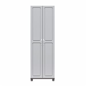 System Build Kendall Utility Storage Cabinet - 15.38-in x 15.69-in x 74.31-in - Gray